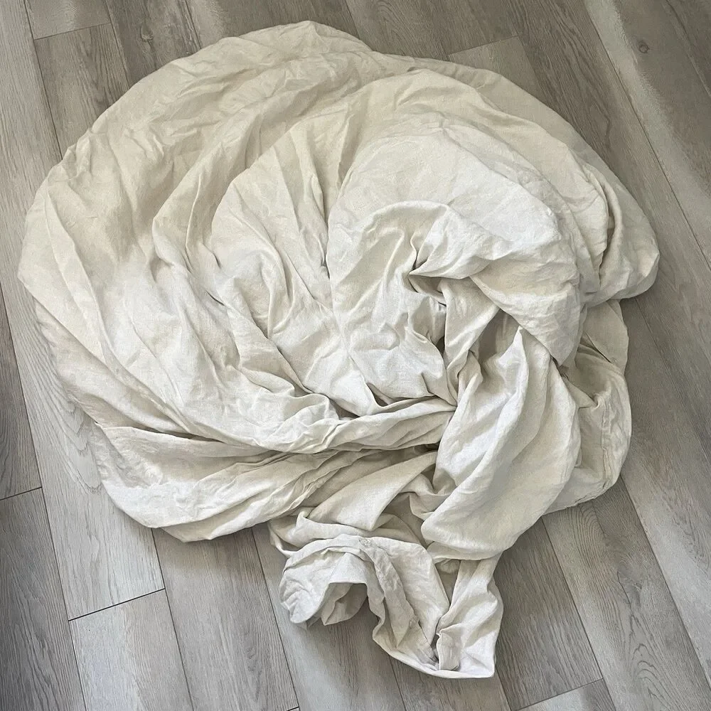 Simple&Opulence Duvet Cover linen Cream (king) natural minimalist bedding